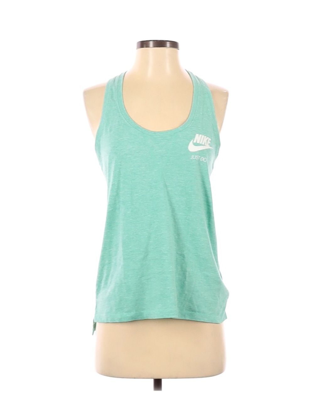 Nike Mint Blue Heathered Athletic Tank Top Small
